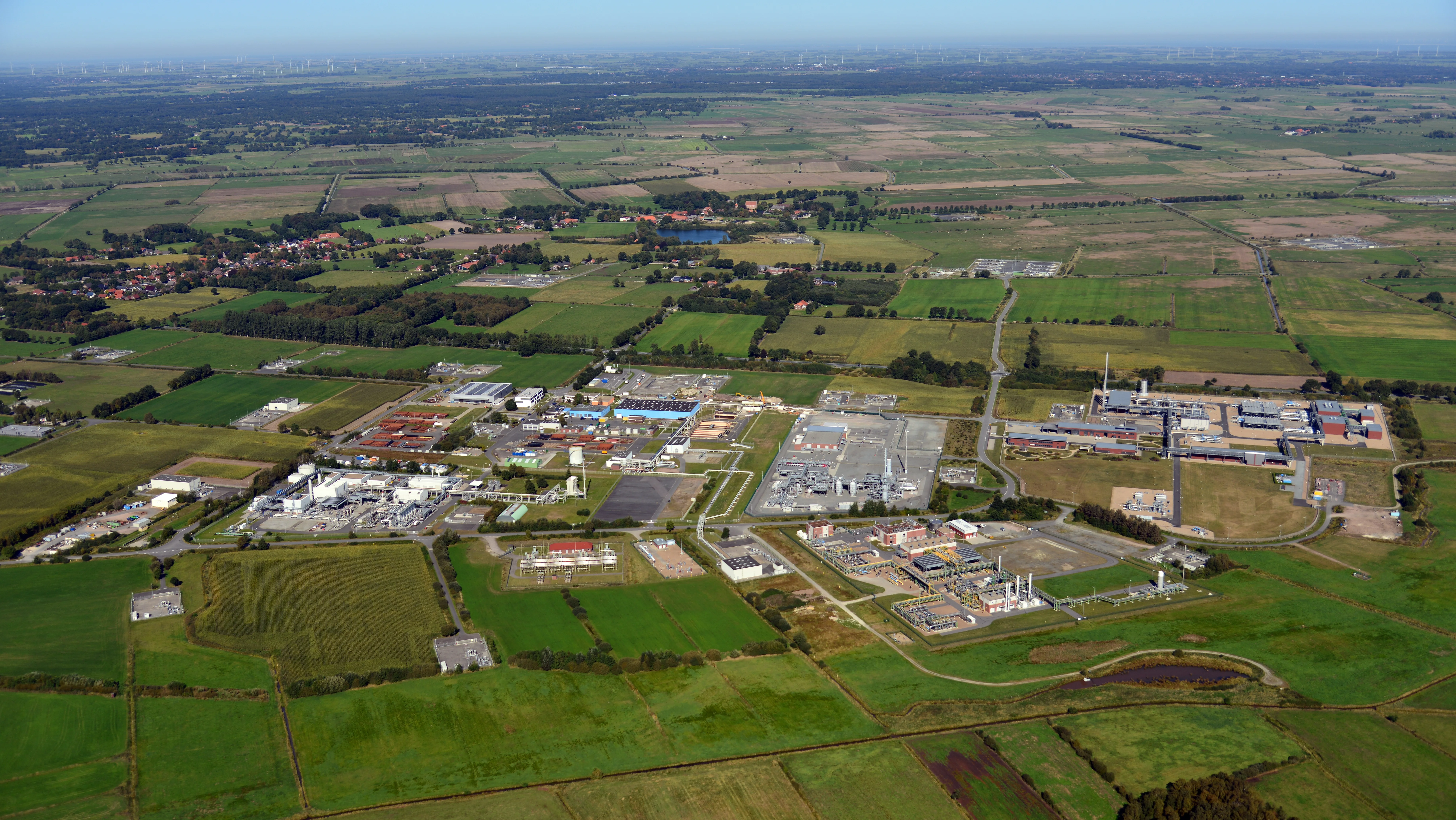 Die Betriebsanlage im Südfeld der Kavernenanlage Etzel