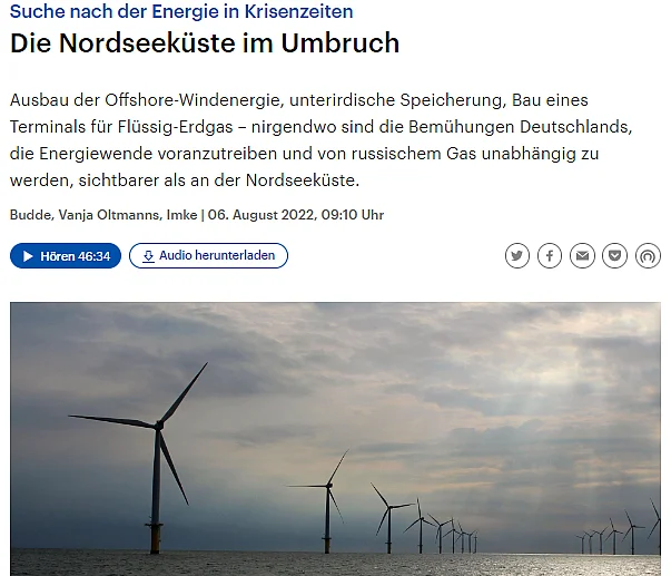 Screenshot der DLF-Website