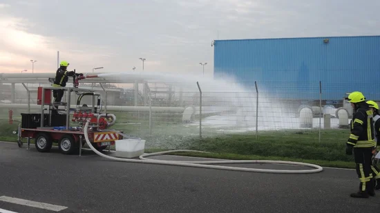 Feuerwehrtechnische Geräte im Einsatz bei der jährlichen Übung in 2017