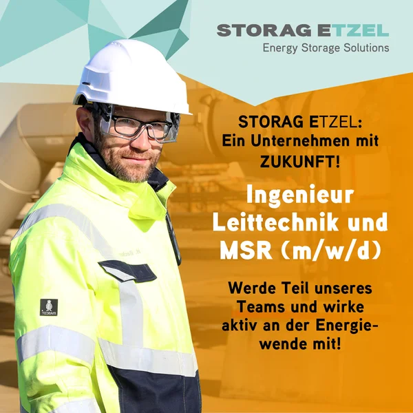 Mann in PSA vor Betriebsanlage