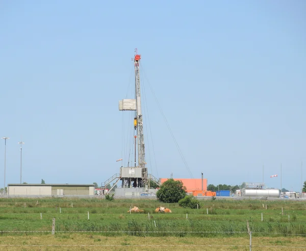 Winde, die zum Aus- und Einbau des Gasförderstrangs genutzt wurde