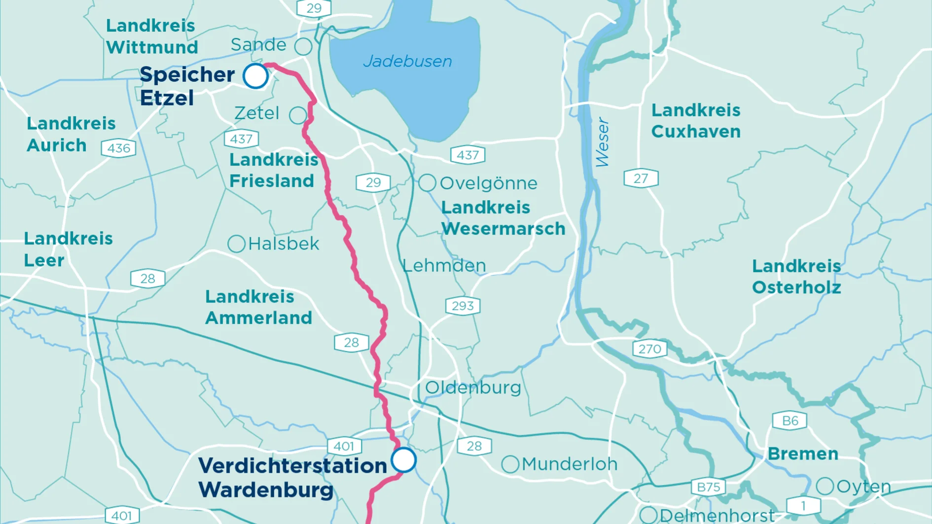 Map of EWA-Pipeline (OGE)