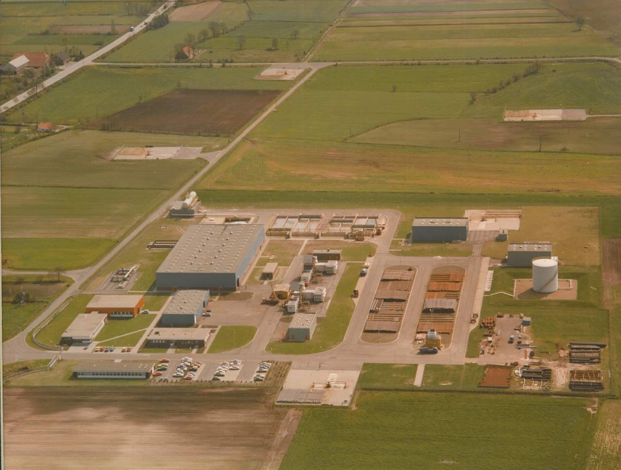 Luftaufnahme mit Blick auf Hauptpumpenstation