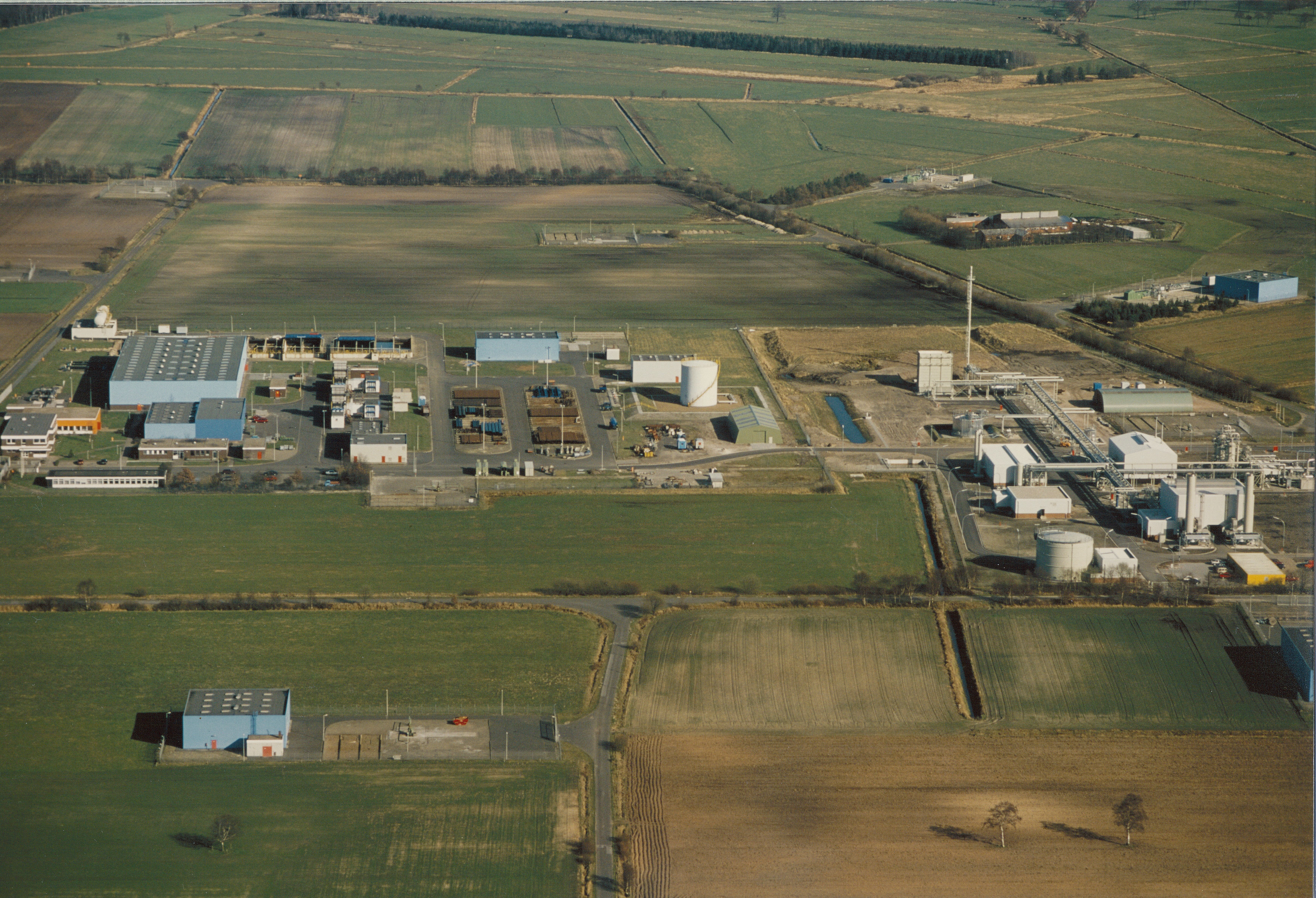 Aerial view of the cavern facility