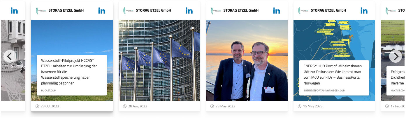 Vorschaubild: LinkedIn-Beiträge von STORAG ETZEL